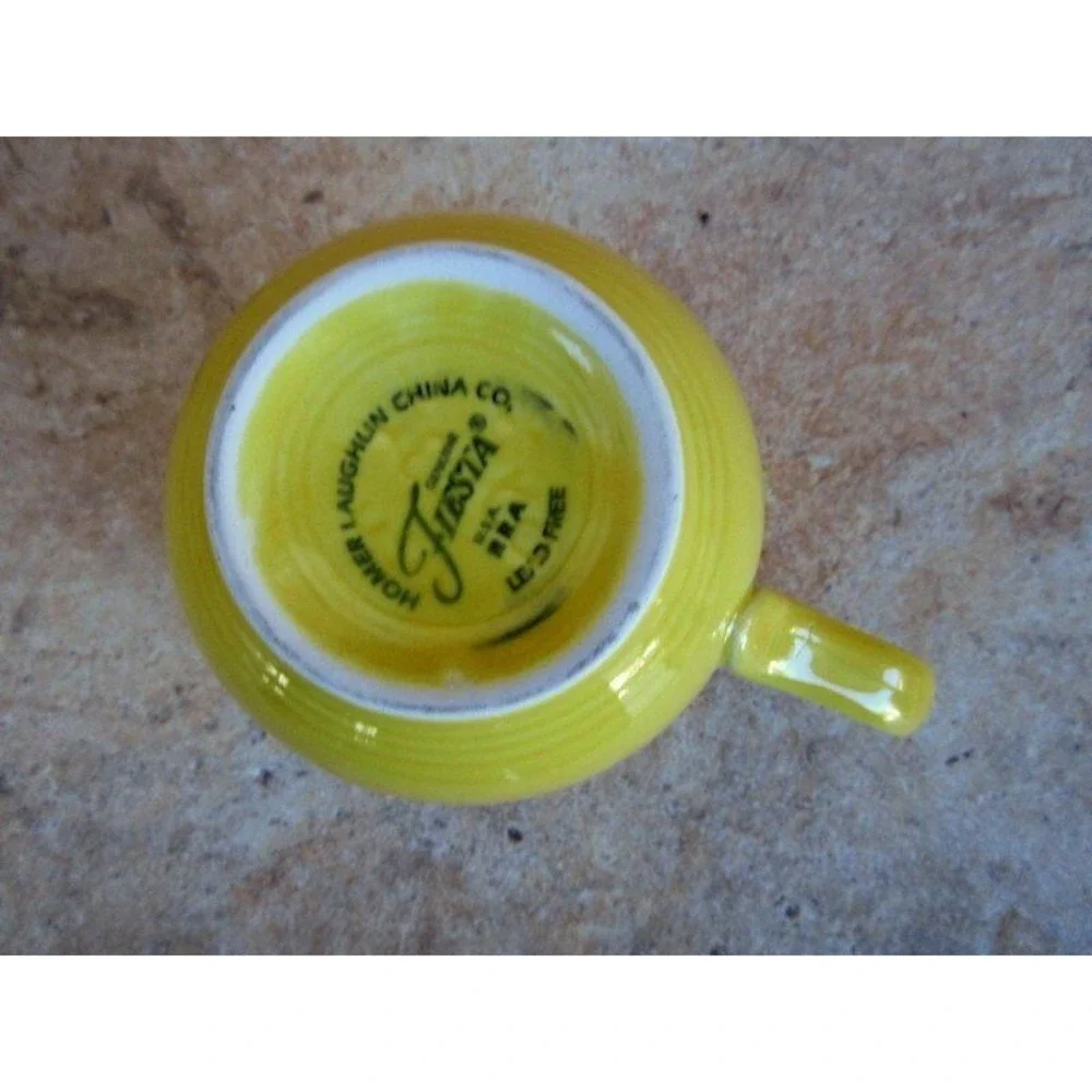 Fiestaware Sunflower Yellow Coffee Cup Homer Laughlin‎
